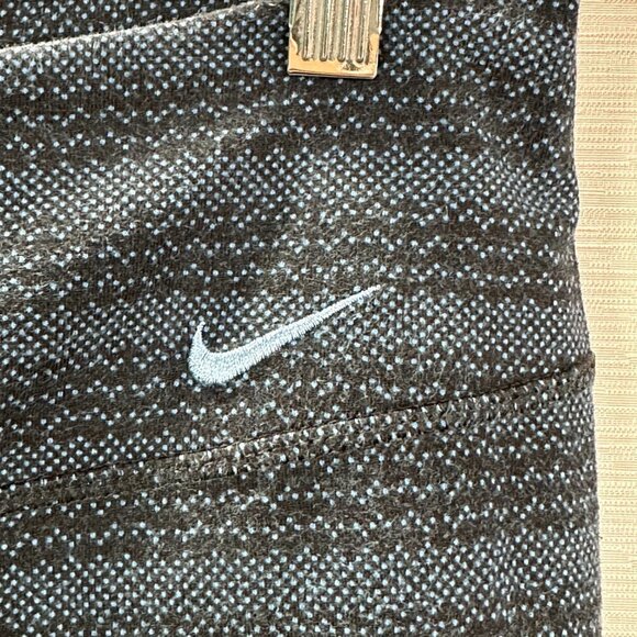 Nike Dri Fit Pants Womens Medium Blue Stripe Stretch Compression Run Yoga Crop - Picture 4 of 7